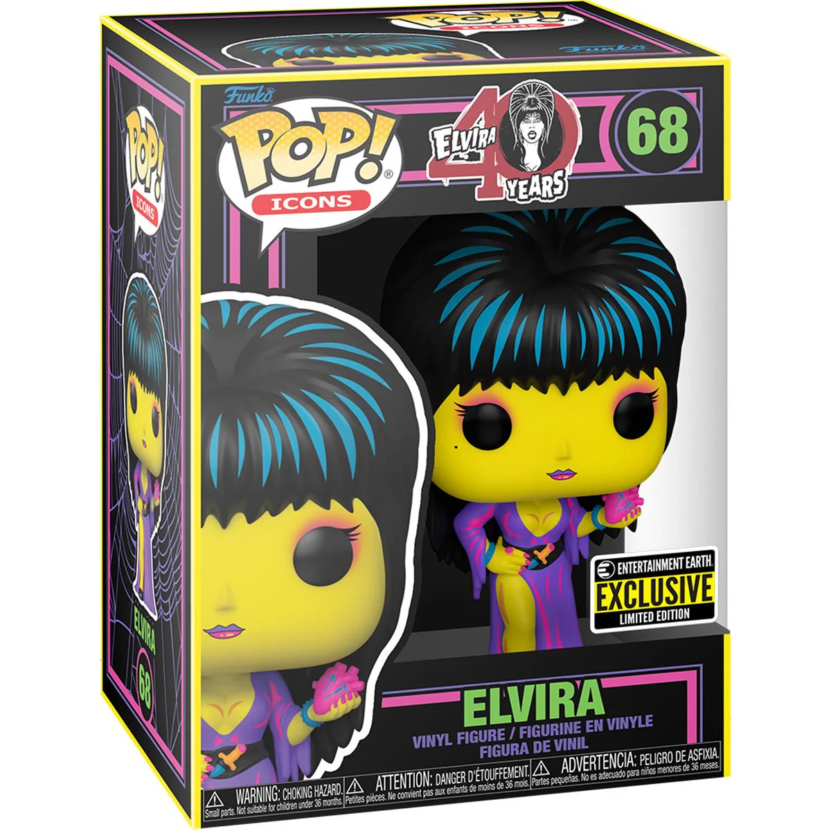 POP! Icons: Elvira Black Light #68 - Image 2