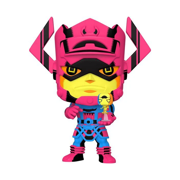 POP! JUMBO MARVEL: GALACTUS WITH SILVER SURFER BLACKLIGHT 10" PREVIEWS EXCLUSIVE
