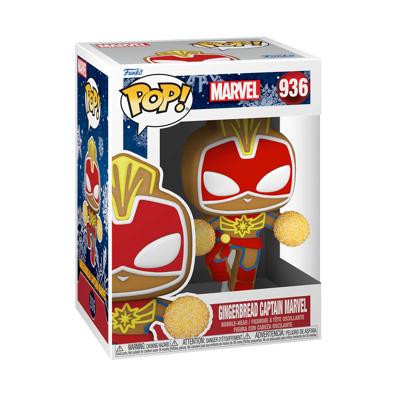 POP! Marvel: Holiday - Captain Marvel - Image 2