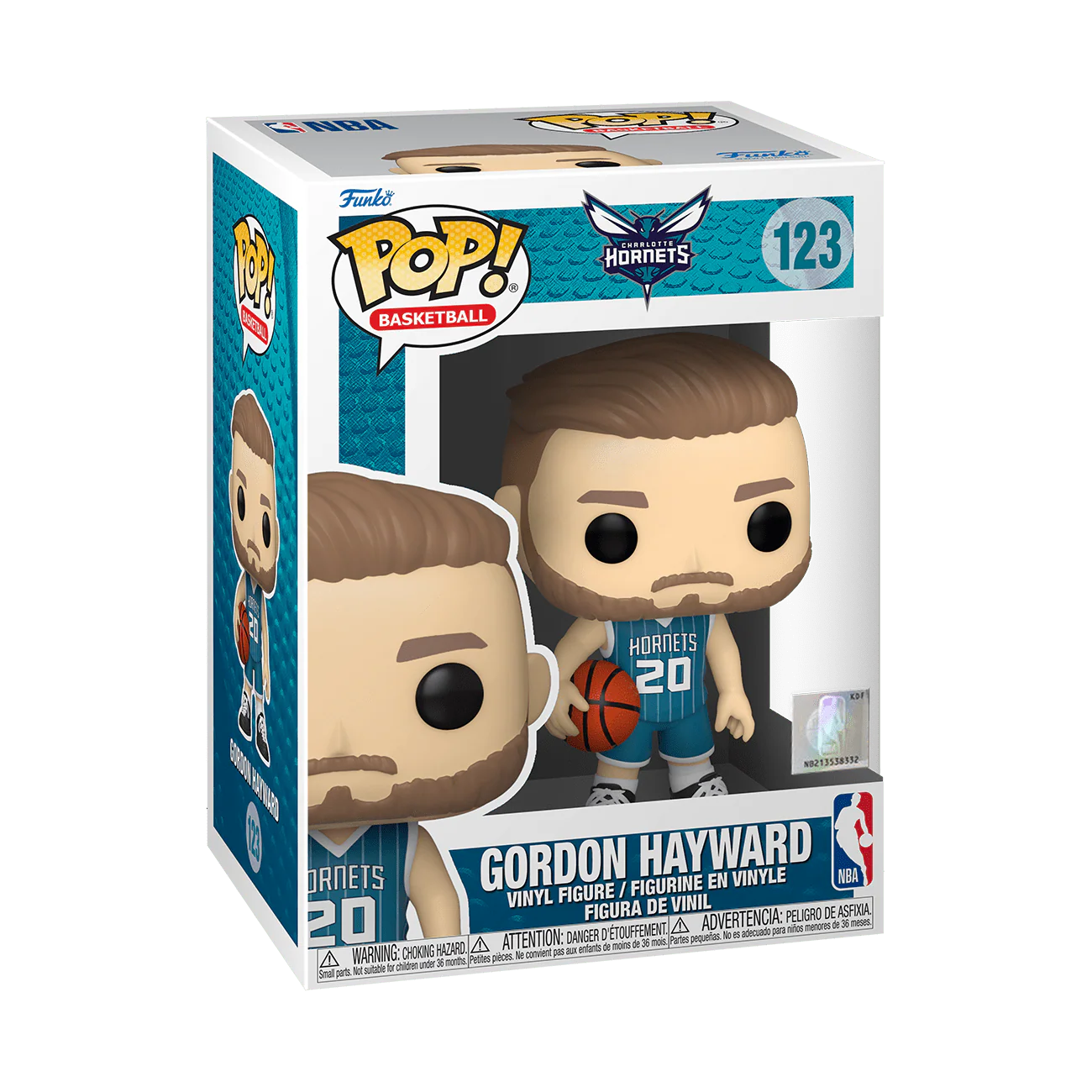 POP! NBA: Hornets - Gordon Hayward (Teal Jersey) - Image 2