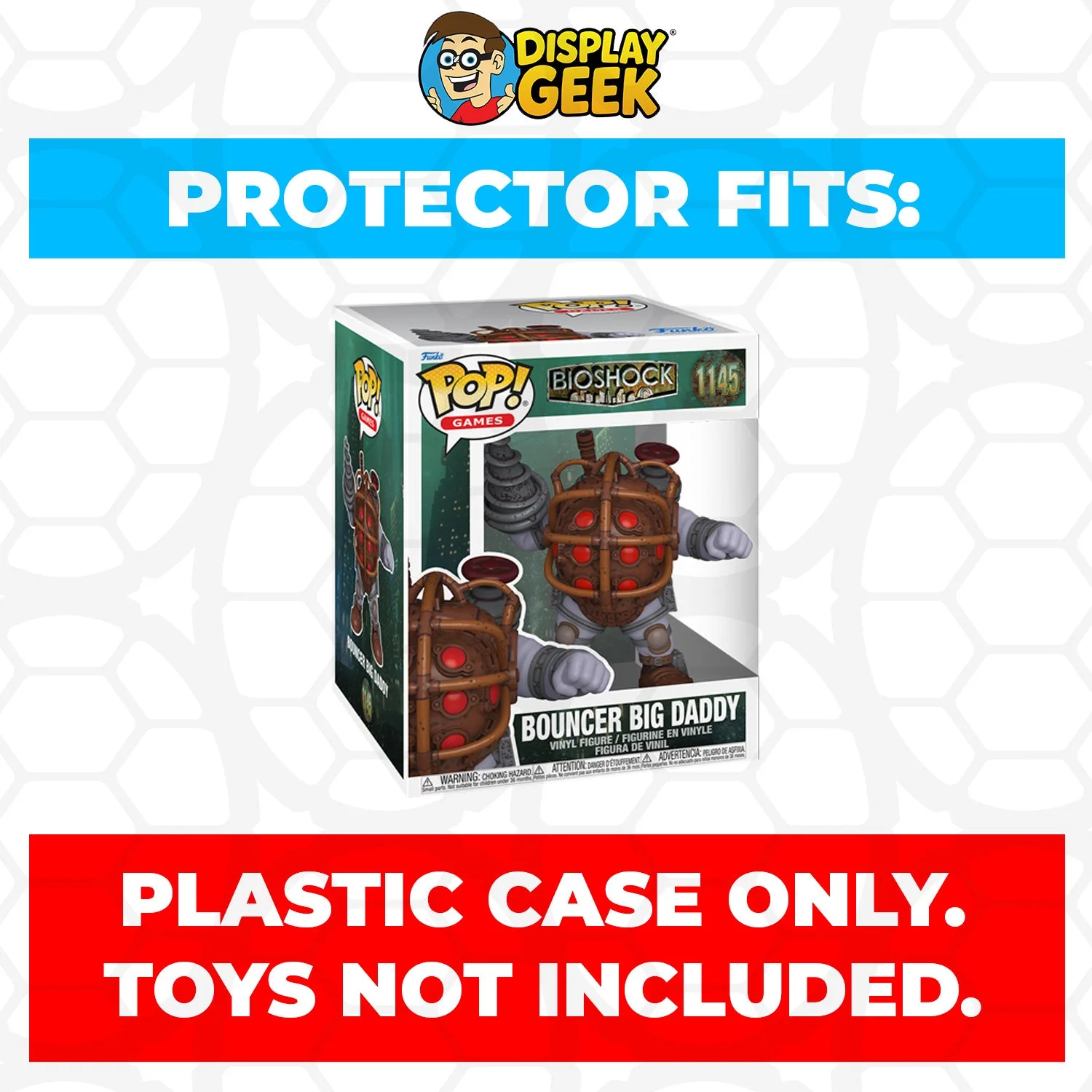 Pop Protector for Funko Pop 6 inch Bouncer Big Daddy #1145 Super Size - Image 2