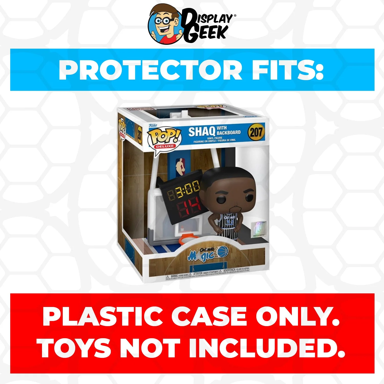 Pop Protector for Funko Pop Deluxe Shaq with Backboard #207 - Image 2