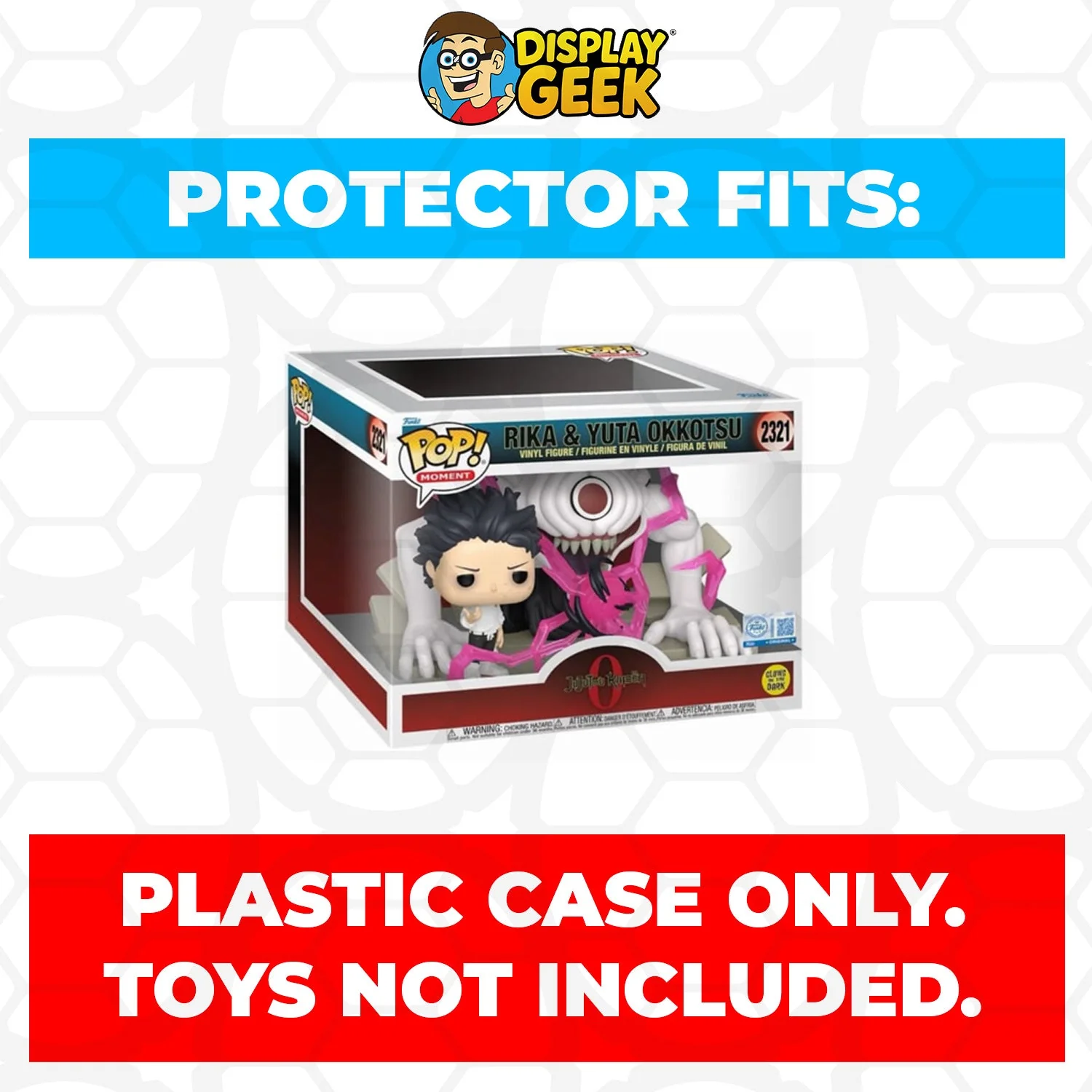 Pop Protector for Funko Pop Moment Rika & Yuta Okkotsu GITD #2321 - Image 2