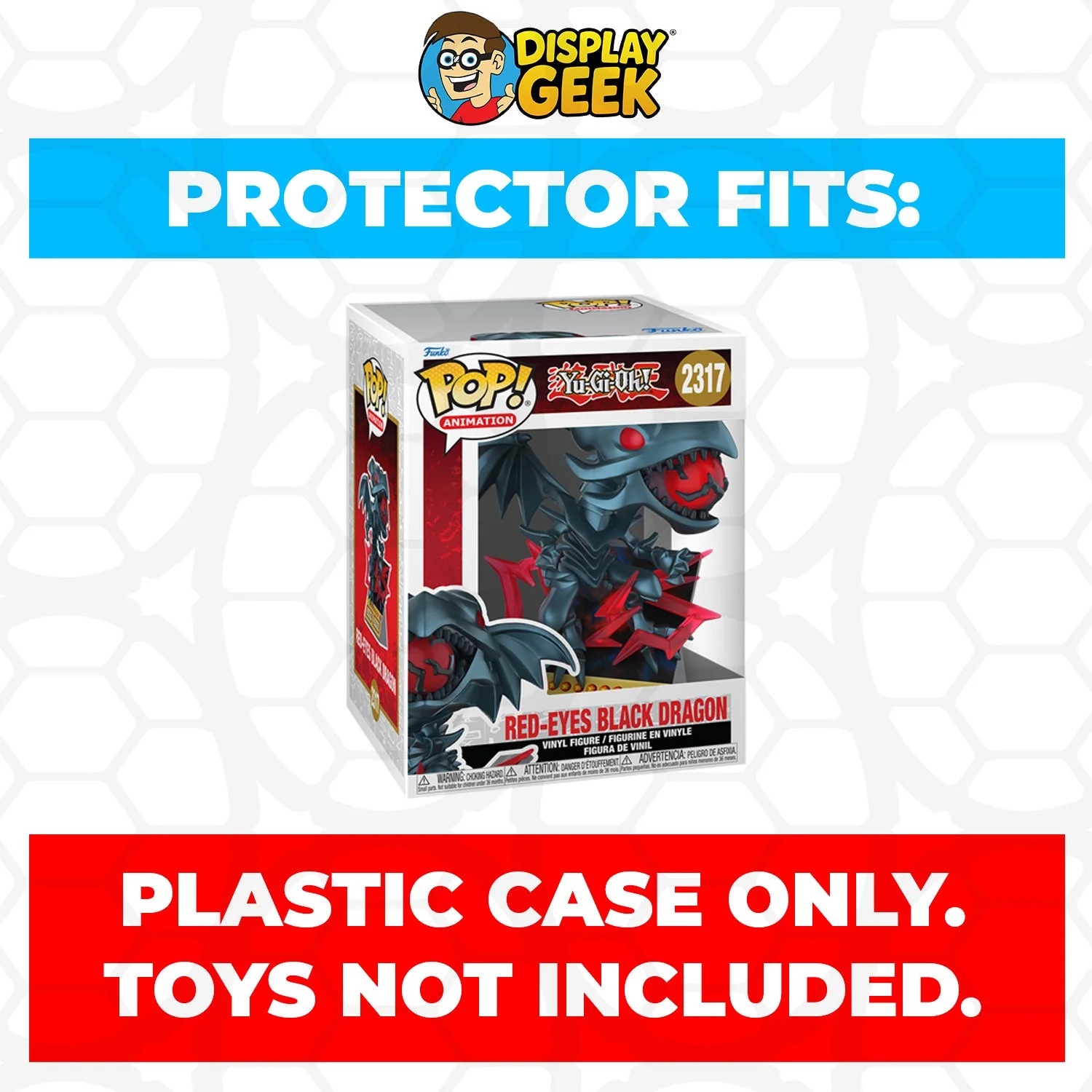 Pop Protector for Funko Pop Premium Yu-Gi-Oh! - Red-Eyes Black Dragon #2317 Box - Image 2