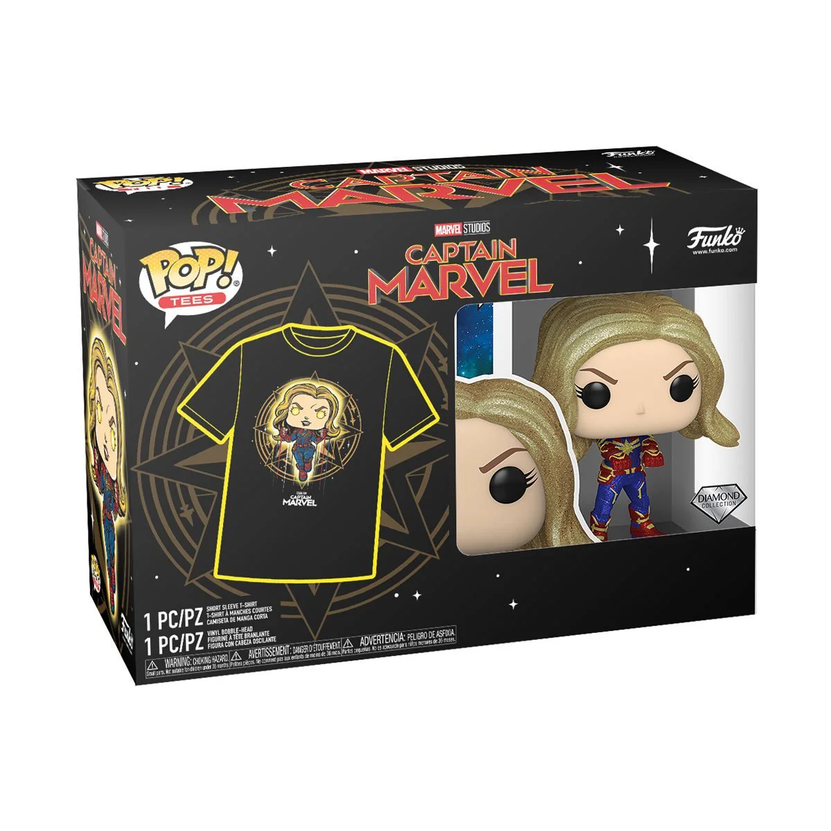 POP! & TEE: Marvel - Captain Marvel