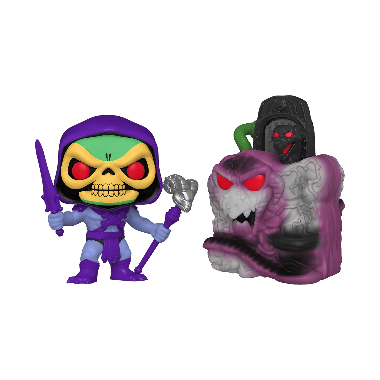 POP! Town: MOTU- Skeletor with Snake Mountain