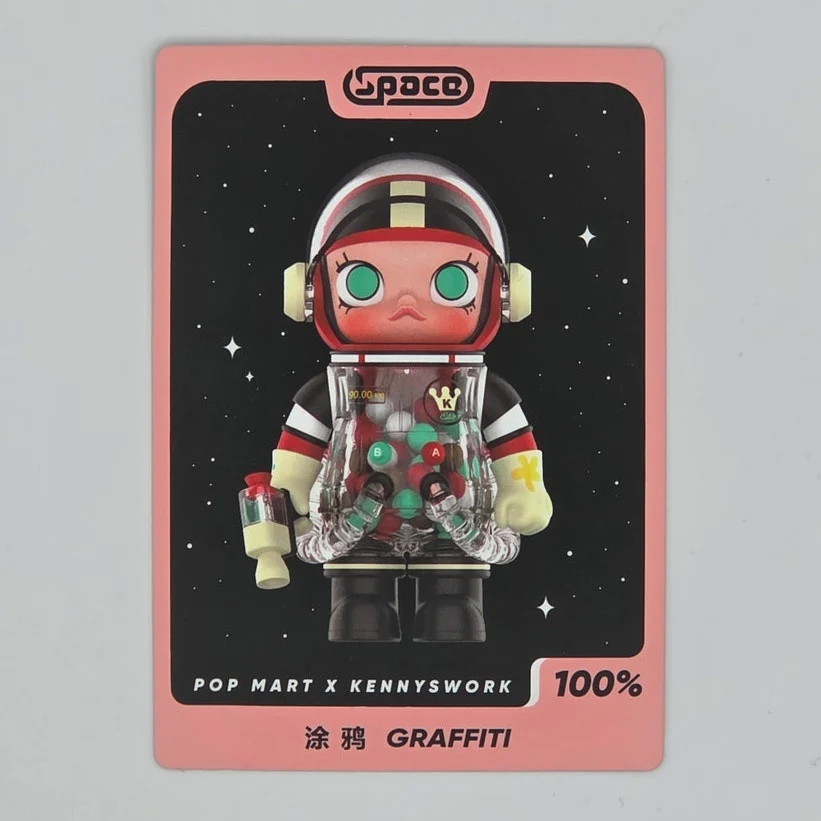 Popmart - Mega Space Molly 100% Series 3 - Card Confirmed Graffiti - Image 2