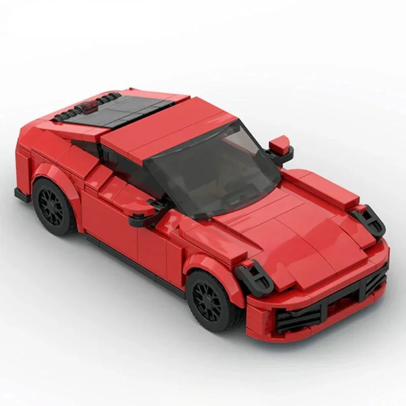 Porsche 911 red sports car Lego Custom Minifigures Building Block Toys - Image 4