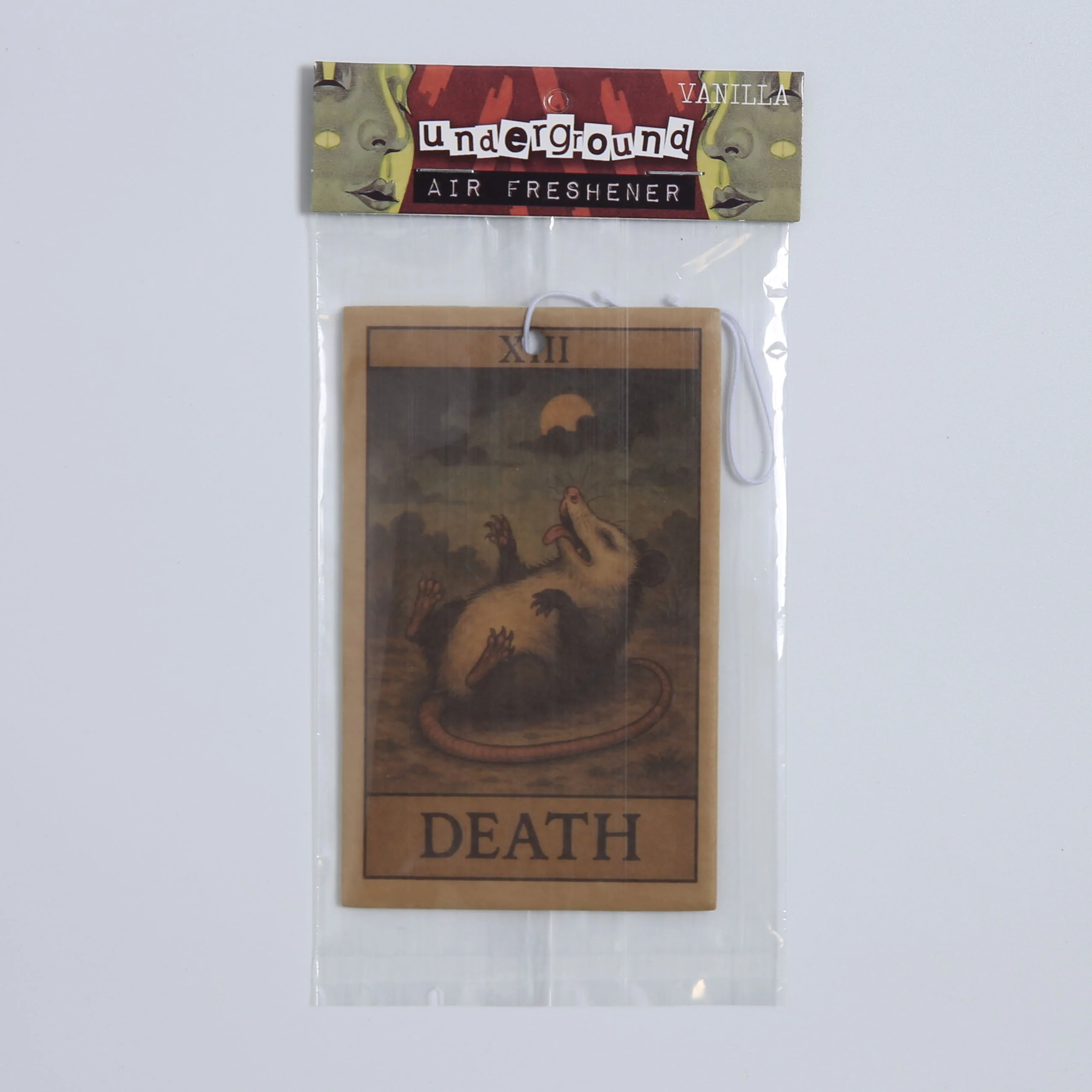 Possum Playing Death Tarot Air Freshener - Image 2