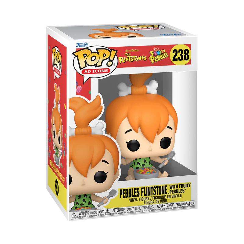 (PRE-ORDER) POP! Ad Icons: Pebbles w/ Cereal - Image 2