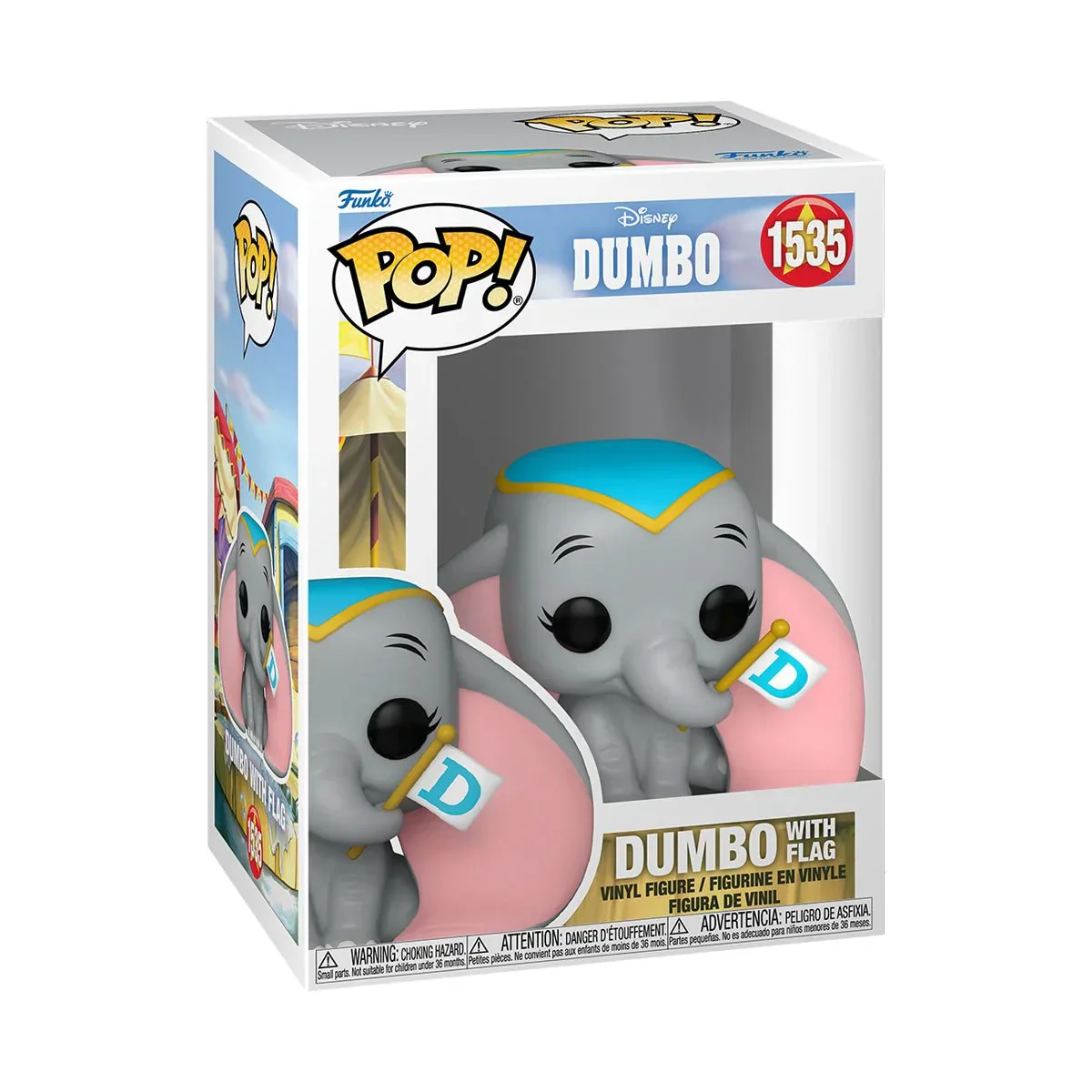 (PRE-ORDER) POP Disney: Dumbo S3– Dumbo w/flag - Image 2