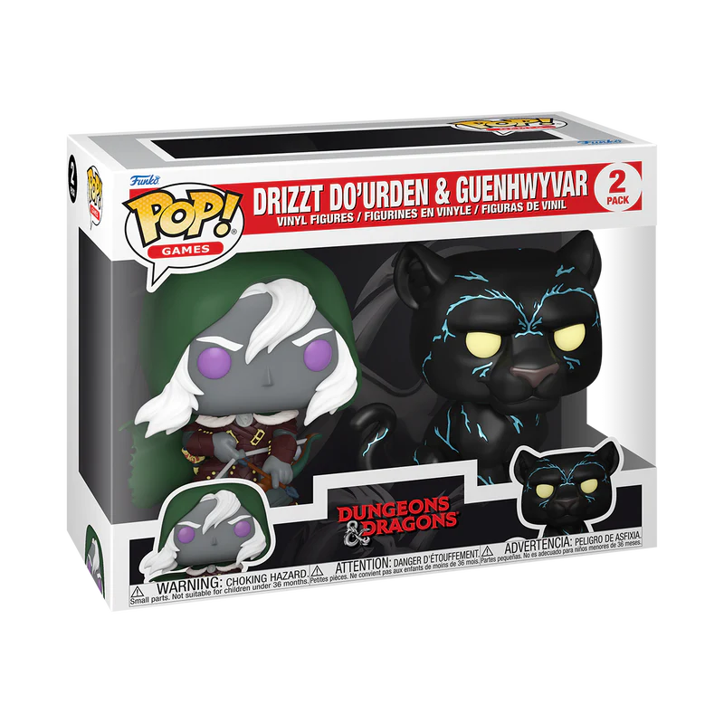 (PRE-ORDER) POP! Games: D&D S2- Drizzt & Guenhwyvar 2PK - Image 2