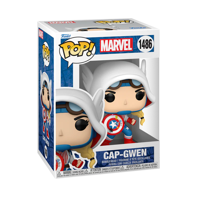 (PRE-ORDER) POP! Marvel: Gwen Verse - Captain America Gwen - Image 2