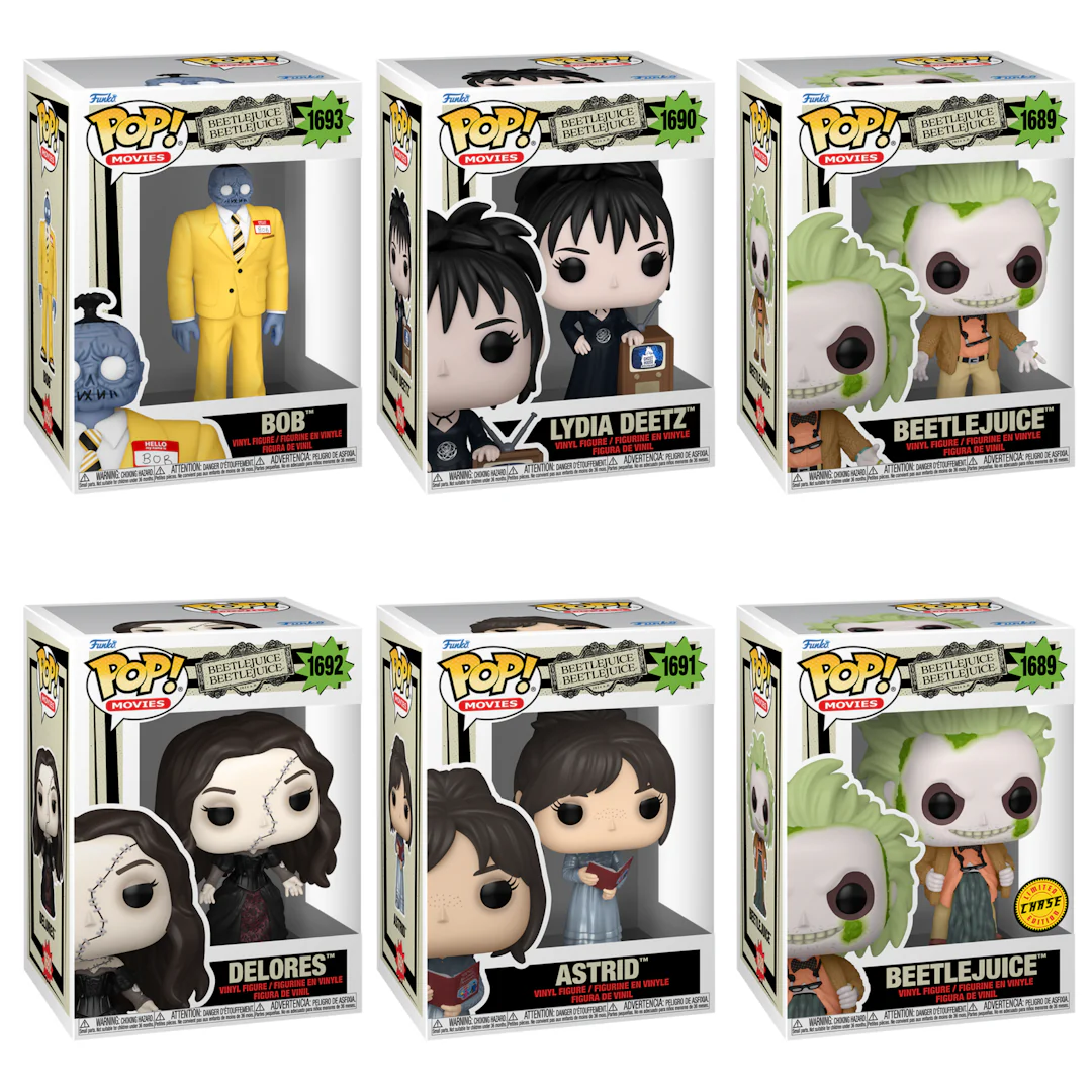 (PRE-ORDER) POP! Movies: Beetlejuice: Beetlejuice (Chase Bundle) (6)