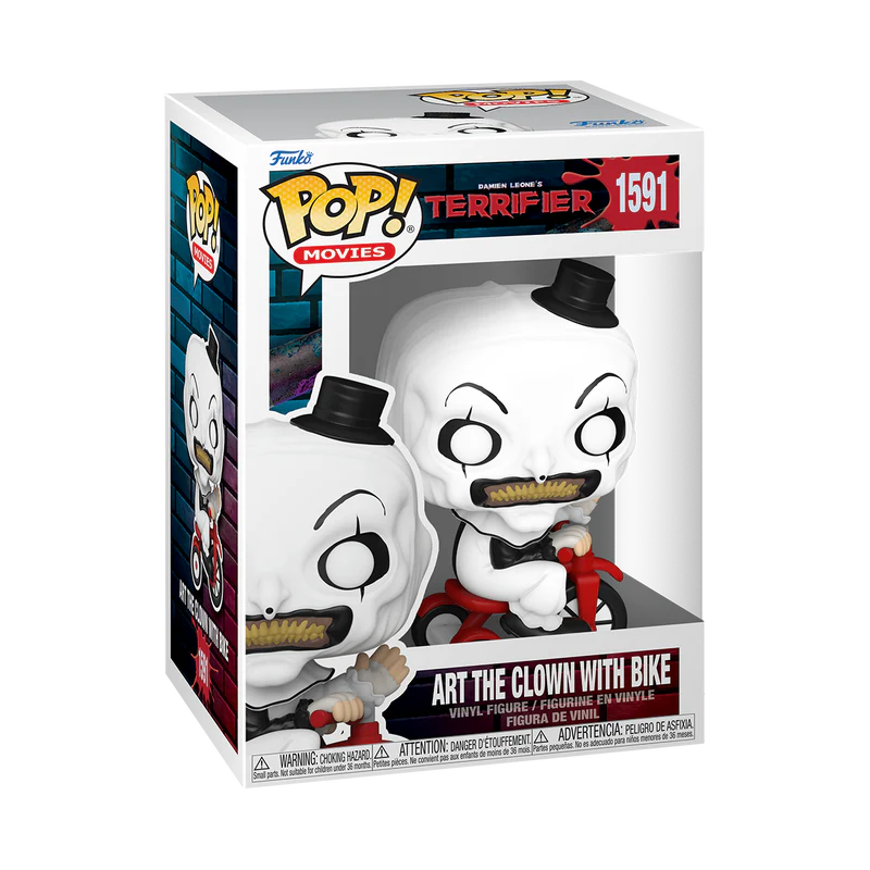 (PRE-ORDER) POP! Movies: Terrifier- Art the Clown w/bike - Image 2