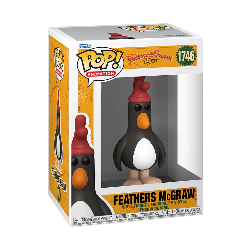 (PRE-ORDER) POP! Movies: Wallace & Gromit - Feathers McGraw - Image 2