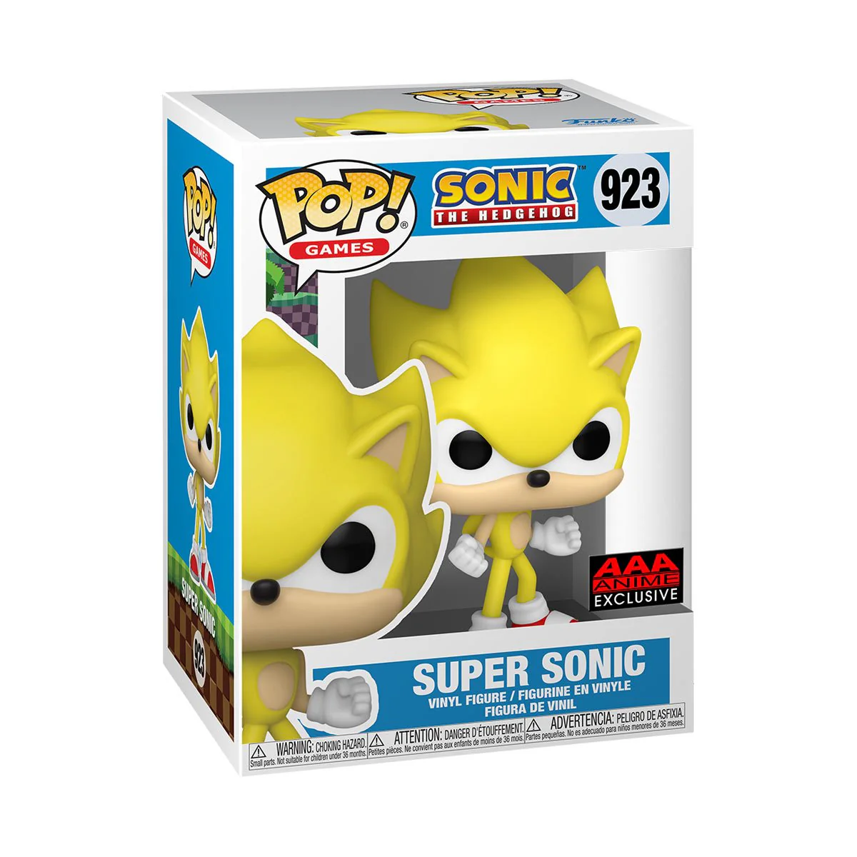 (PRE-ORDER) POP! Sonic the Hedgehog -  Super Sonic #923 AAA Anime Exclusive - Image 2