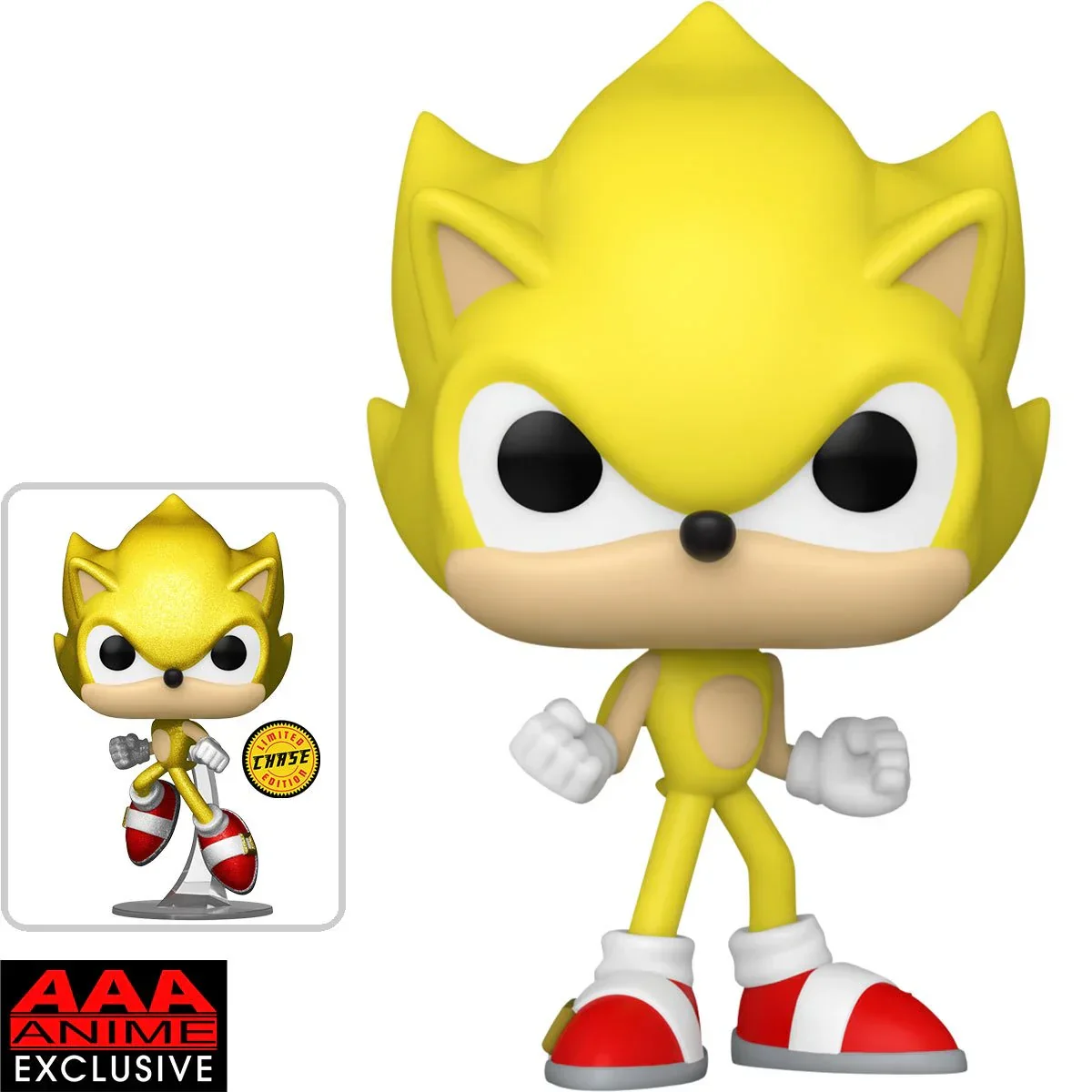 (PRE-ORDER) POP! Sonic the Hedgehog - Super Sonic #923 AAA Anime Exclusive (Chase Bundle)