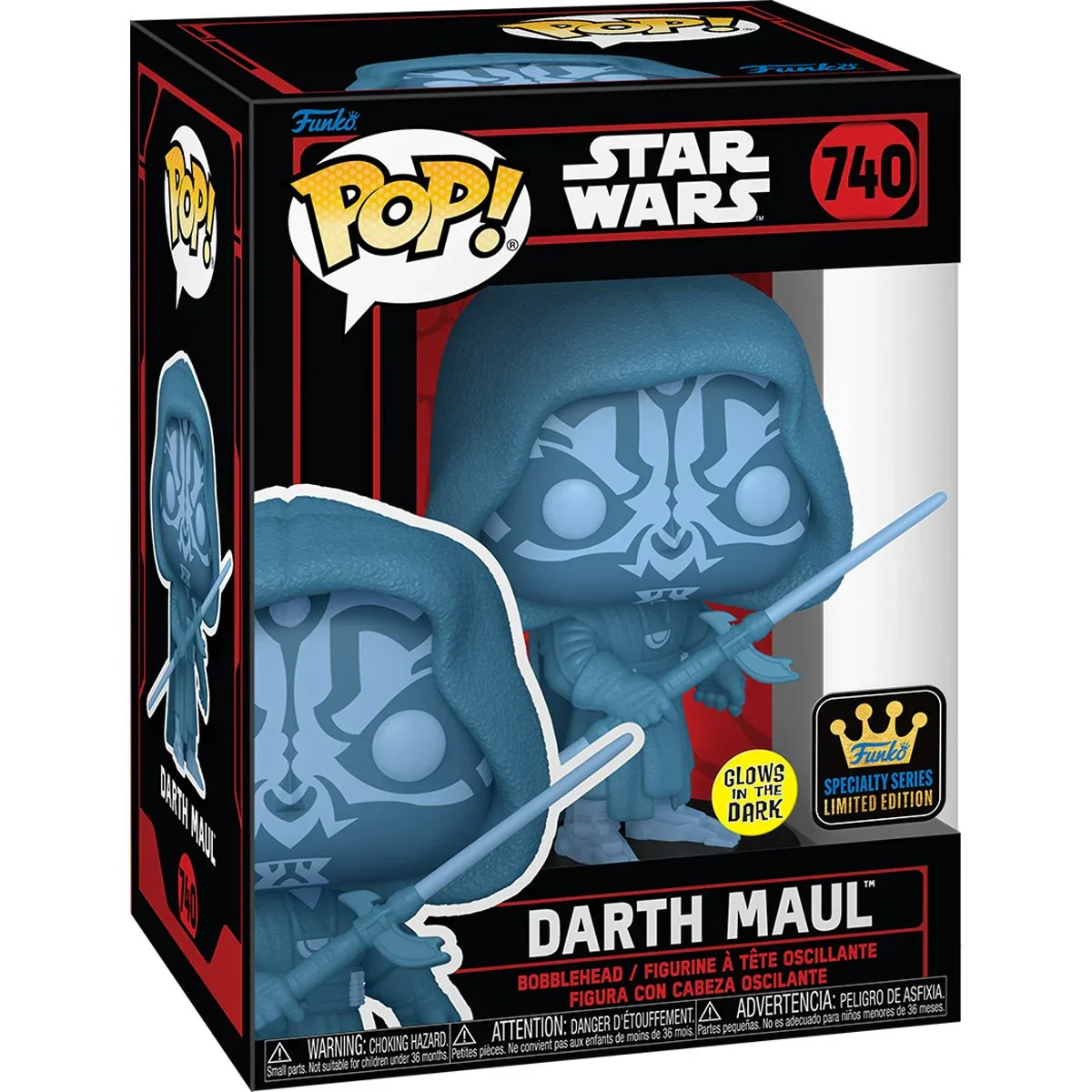 (PRE-ORDER) POP! Star Wars: SW Darkside- Darth Maul (holo)(GW)(Specialty Series Exclusive) - Image 3