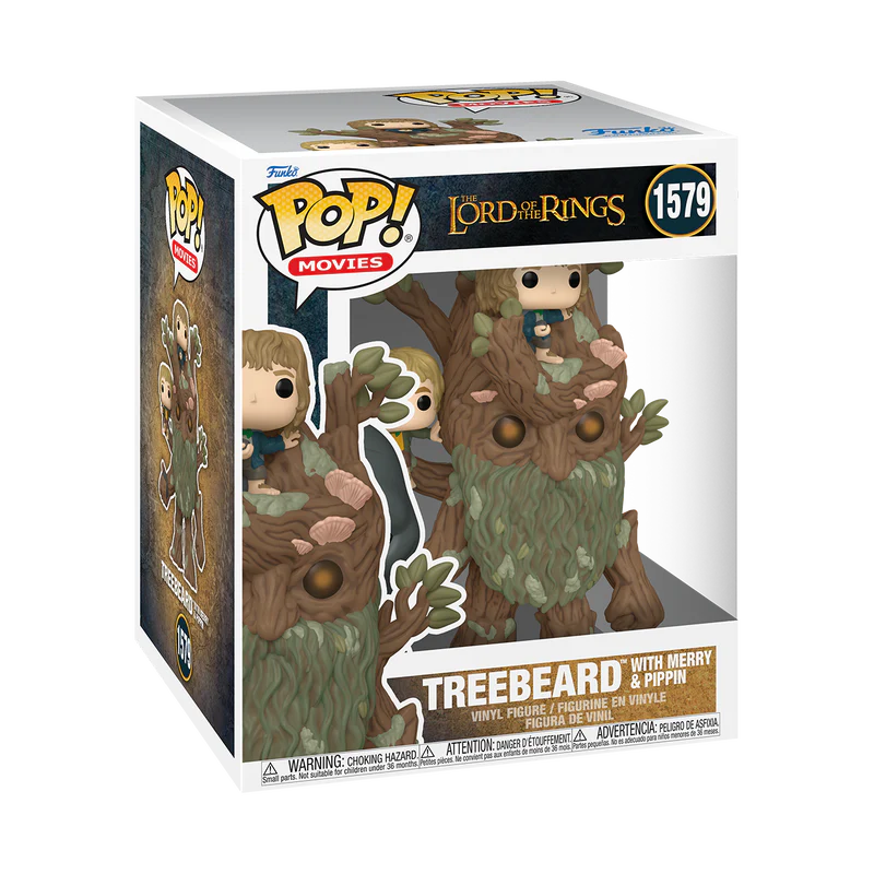 (PRE-ORDER) POP! Super: LOTR- Treebeard w/Mary & Pip - Image 2