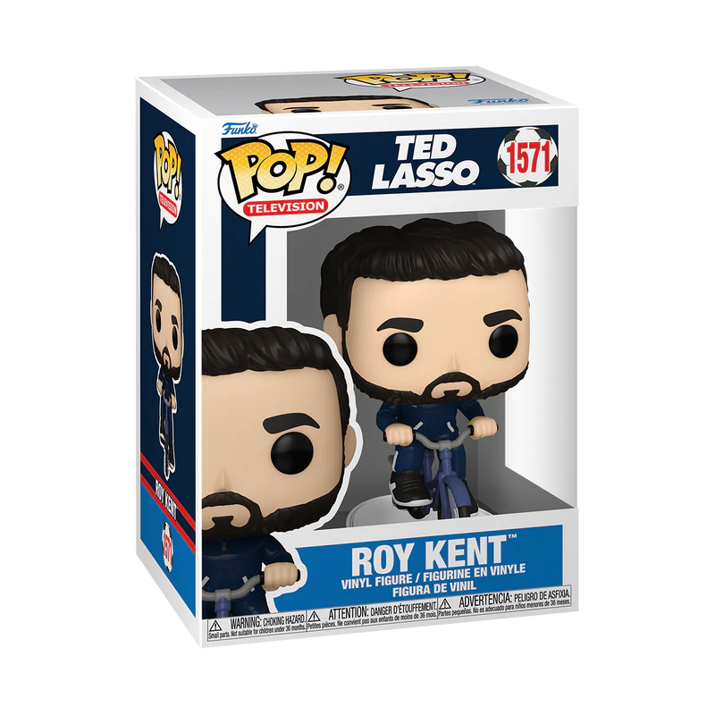 (PRE-ORDER) POP! TV: Ted Lasso– Roy Kent on Bike - Image 2