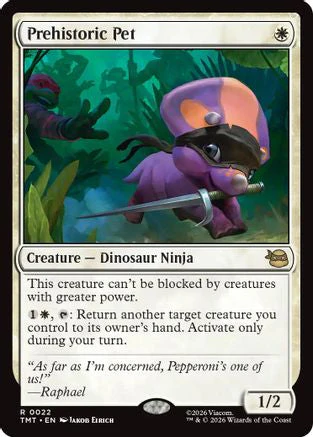 Prehistoric Pet (TMT-022) - Teenage Mutant Ninja Turtles Foil