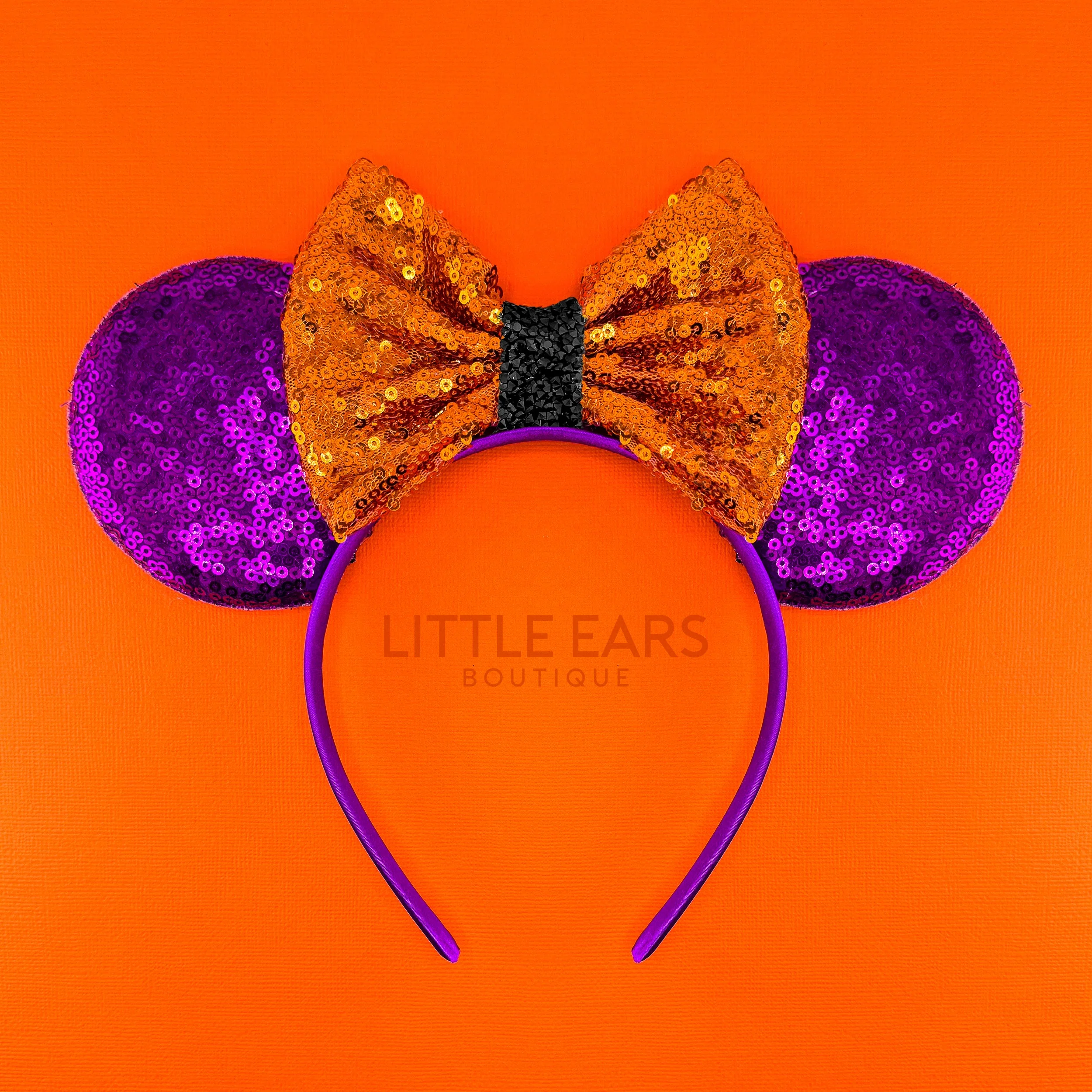 Purple Halloween Mickey Ears