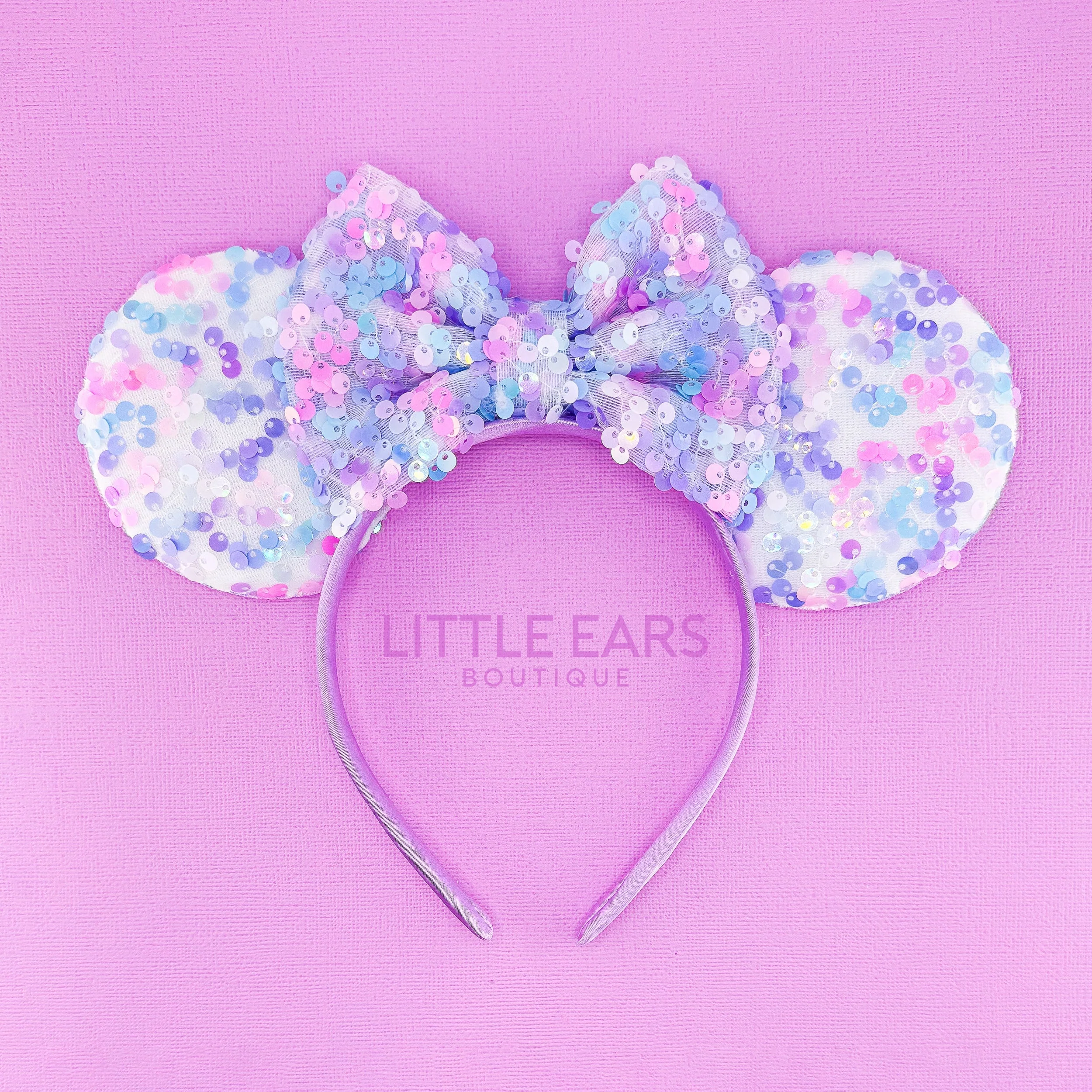 Purple Sequin Mickey Ears