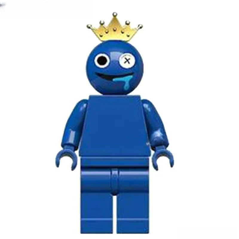 Rainbow Friends Blue Character Lego Minifigures Custom Toys