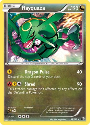 Rayquaza 093/113 - Legendary Treasures Reverse Holofoil