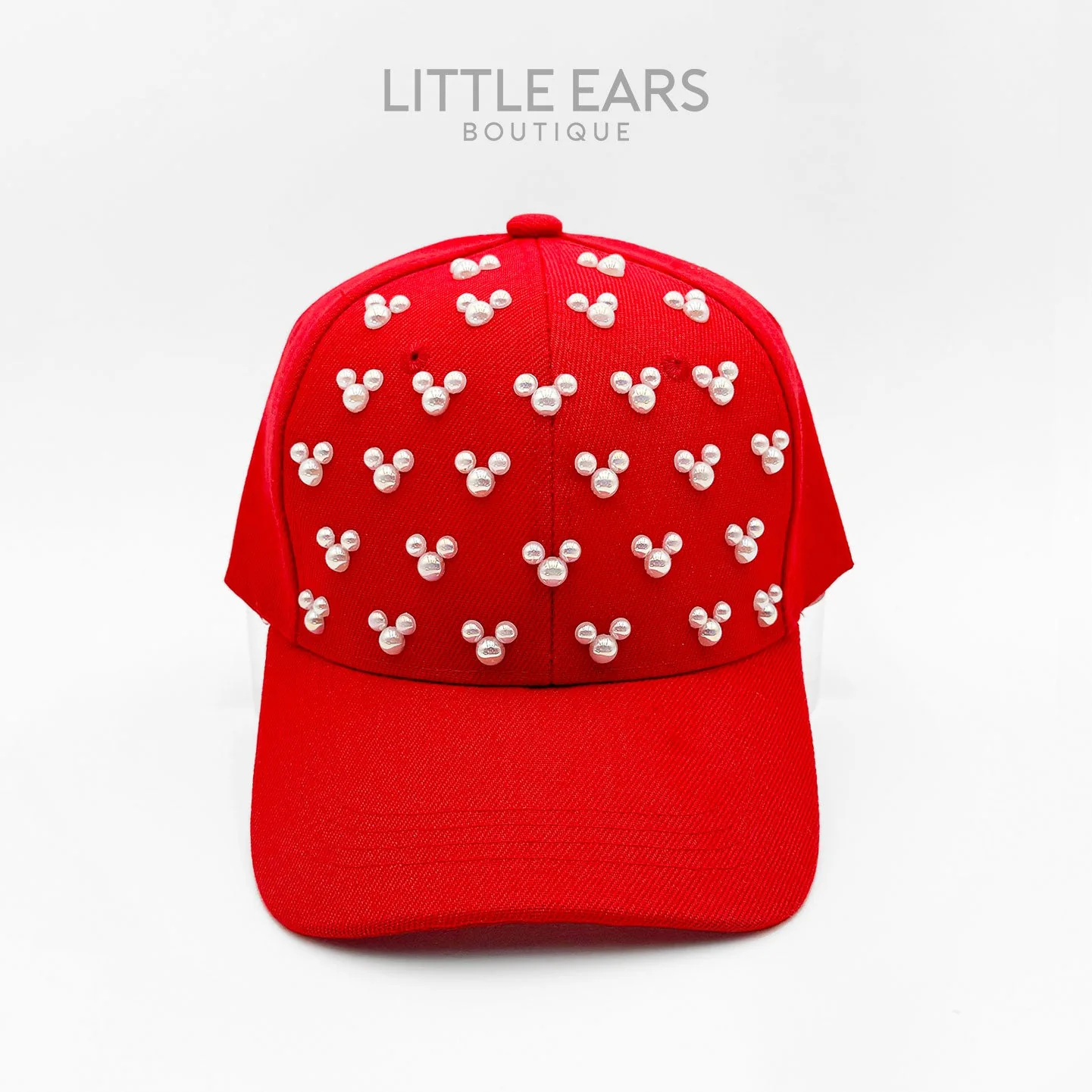 Red Pearls Mickey Hat - Image 2