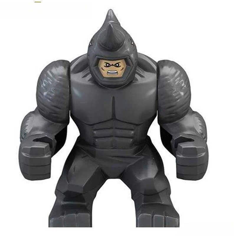 Rhino from Spider-Man (big figure) Lego Marvel Minifigure Custom Toys 1