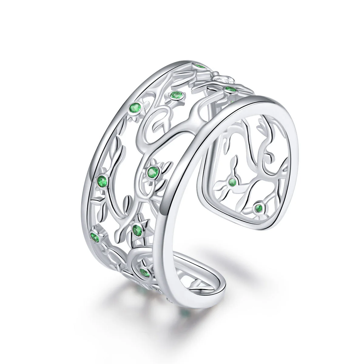 S925 Sterling Silver Pavé Setting CZ Ring - Image 2