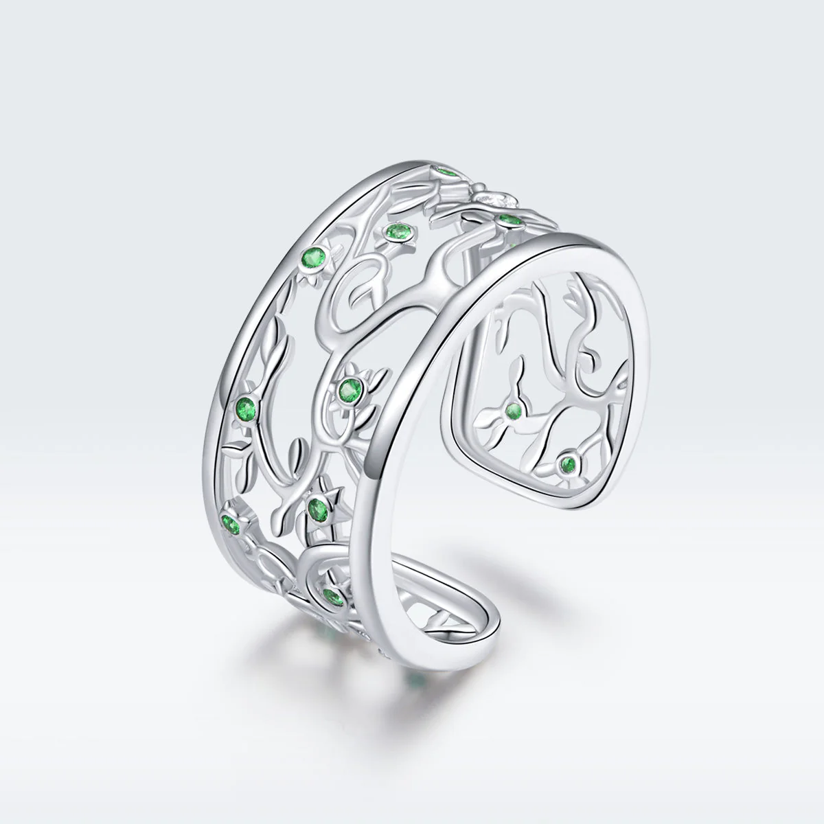 S925 Sterling Silver Pavé Setting CZ Ring - Image 3