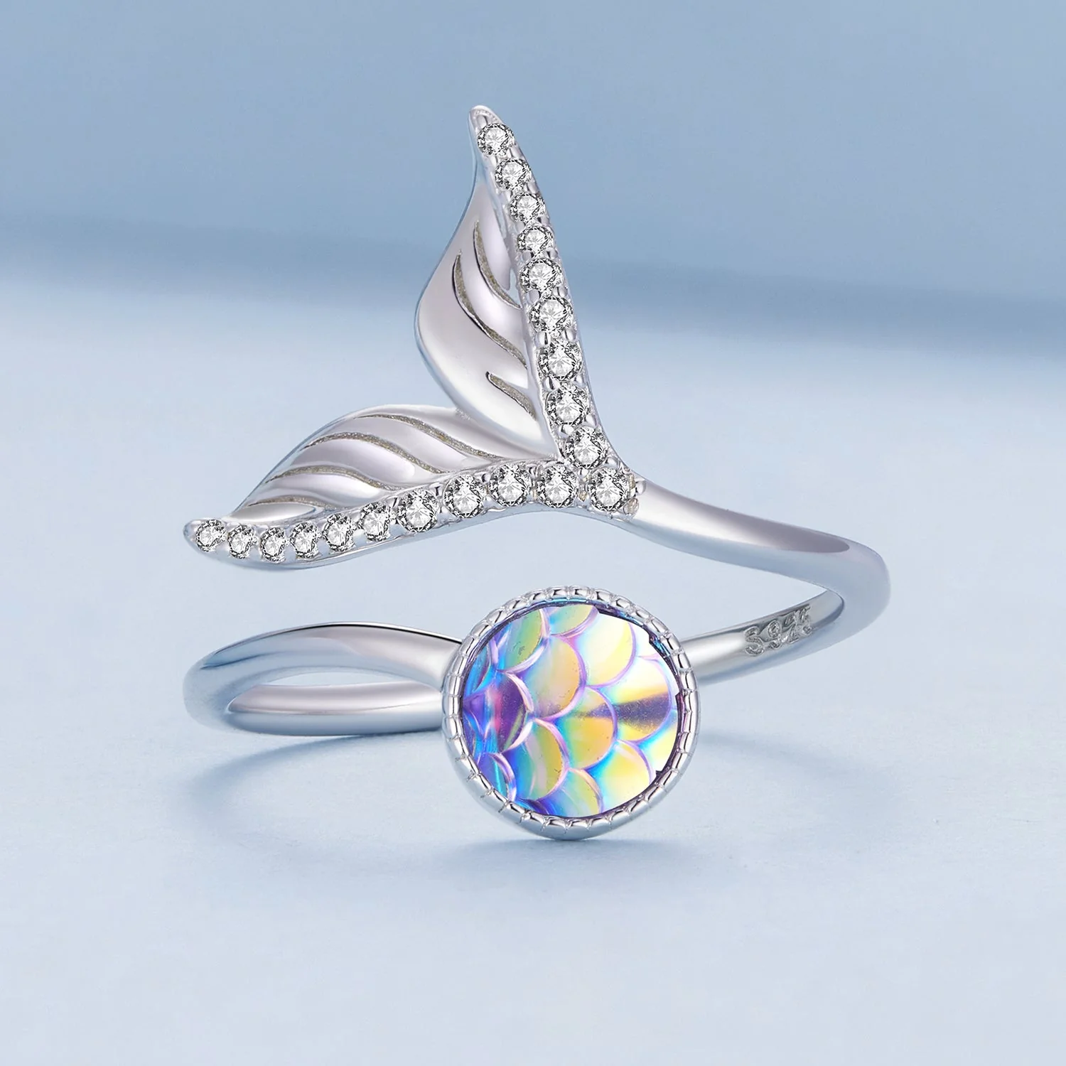 S925 Sterling Silver Pavé Setting CZ Ring for Women - Image 3