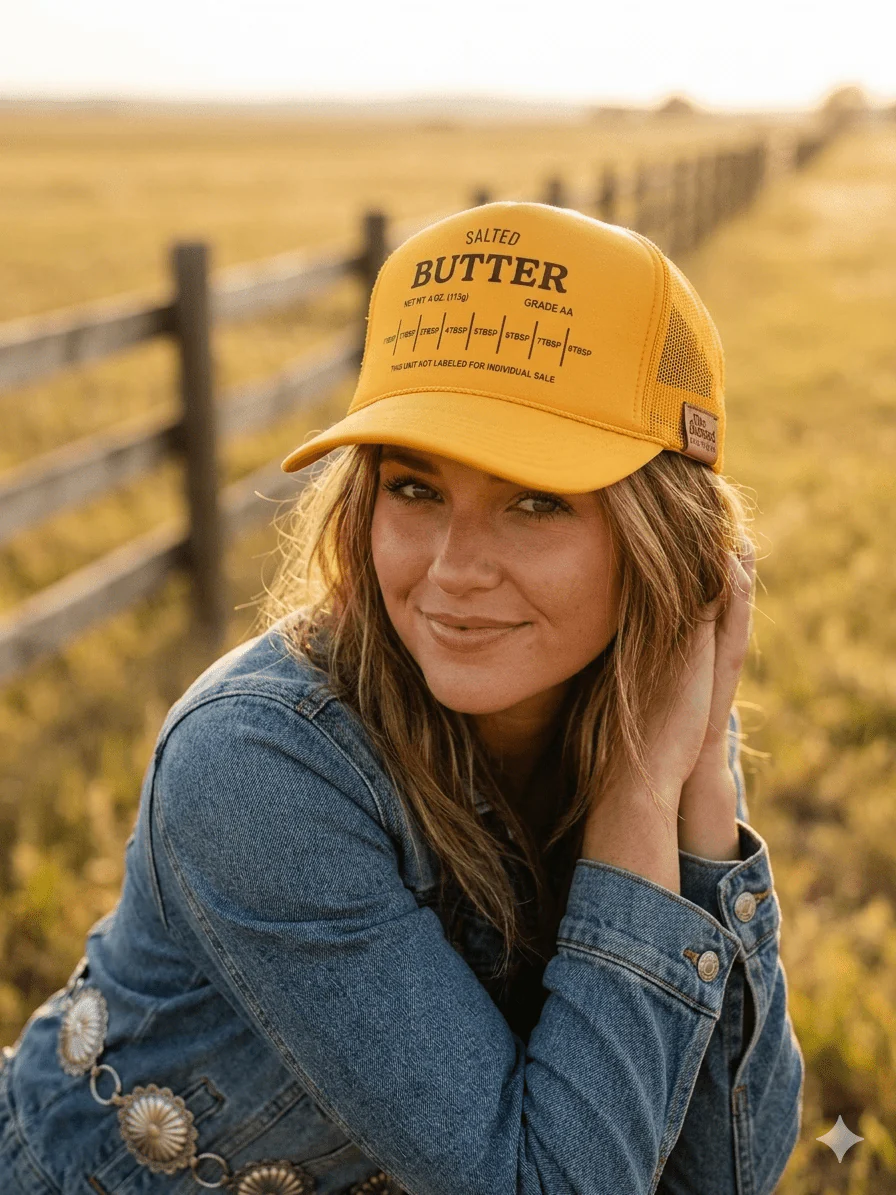 Salted Butter Stick Trucker Hat - Image 2