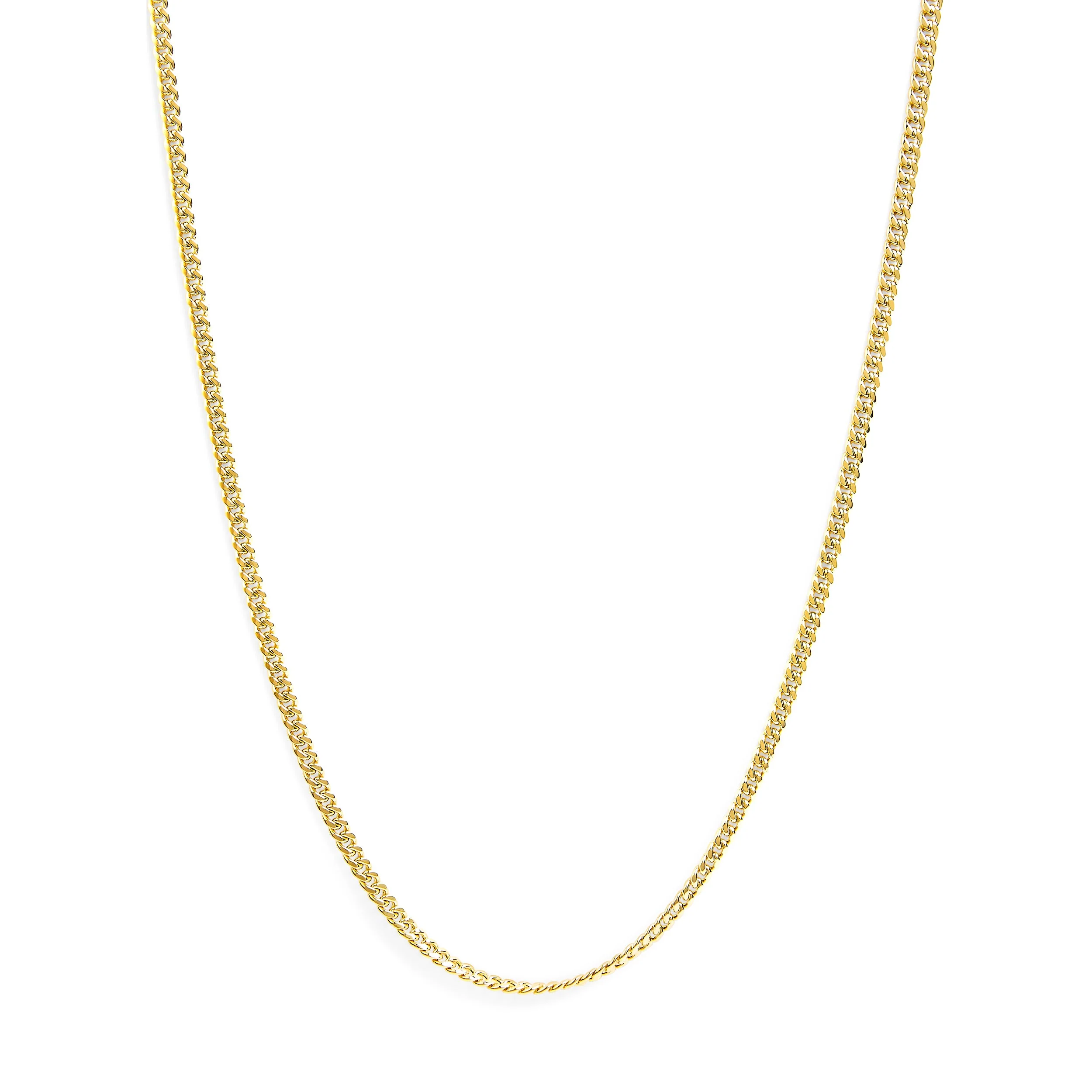 Semi-Solid 14K Yellow Gold 4.5mm Miami Cuban Chain Necklace - Unisex Chain - 22 Inches - Image 7