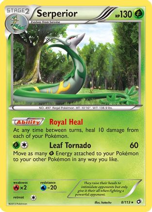 Serperior 008/113 - Legendary Treasures Reverse Holofoil