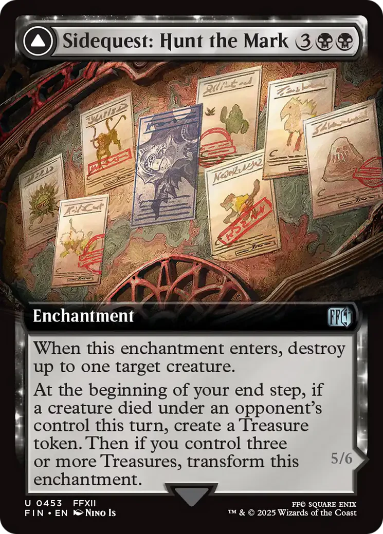 Sidequest: Hunt the Mark // Yiazmat, Ultimate Mark (FIN-453) - FINAL FANTASY: (enchantment, Extended Art) Foil
