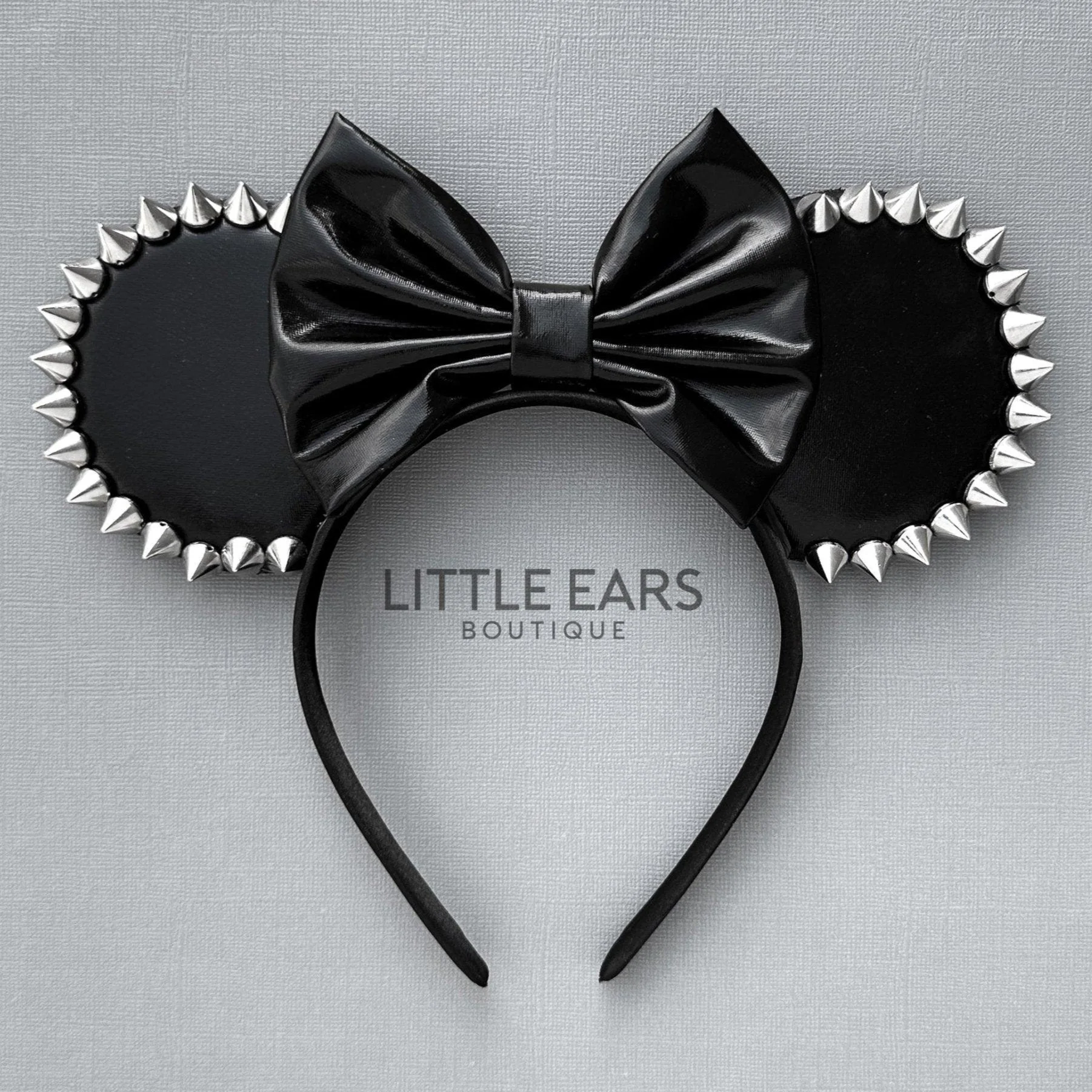Silver Spikes Mickey Ears