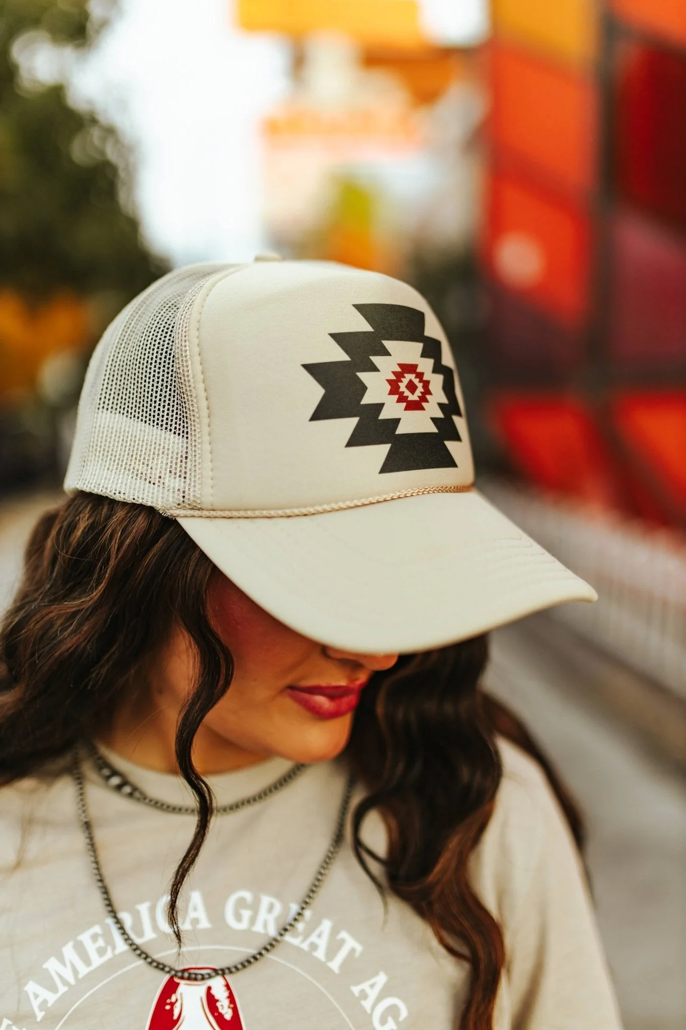 Simple Aztec Trucker Hat - Image 4