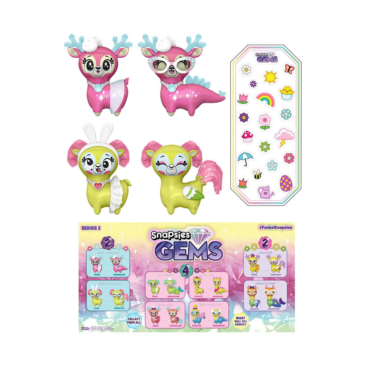 Snapsies Gems Blush and Pinky Spring Wave 3 2-Pack - Image 3