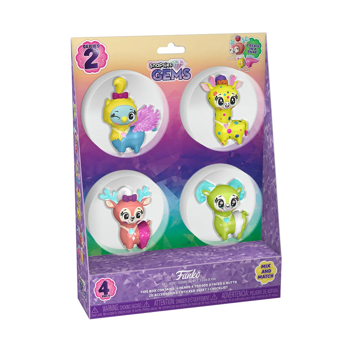 Snapsies Gems Spring Wave 3 4-Pack - Image 2