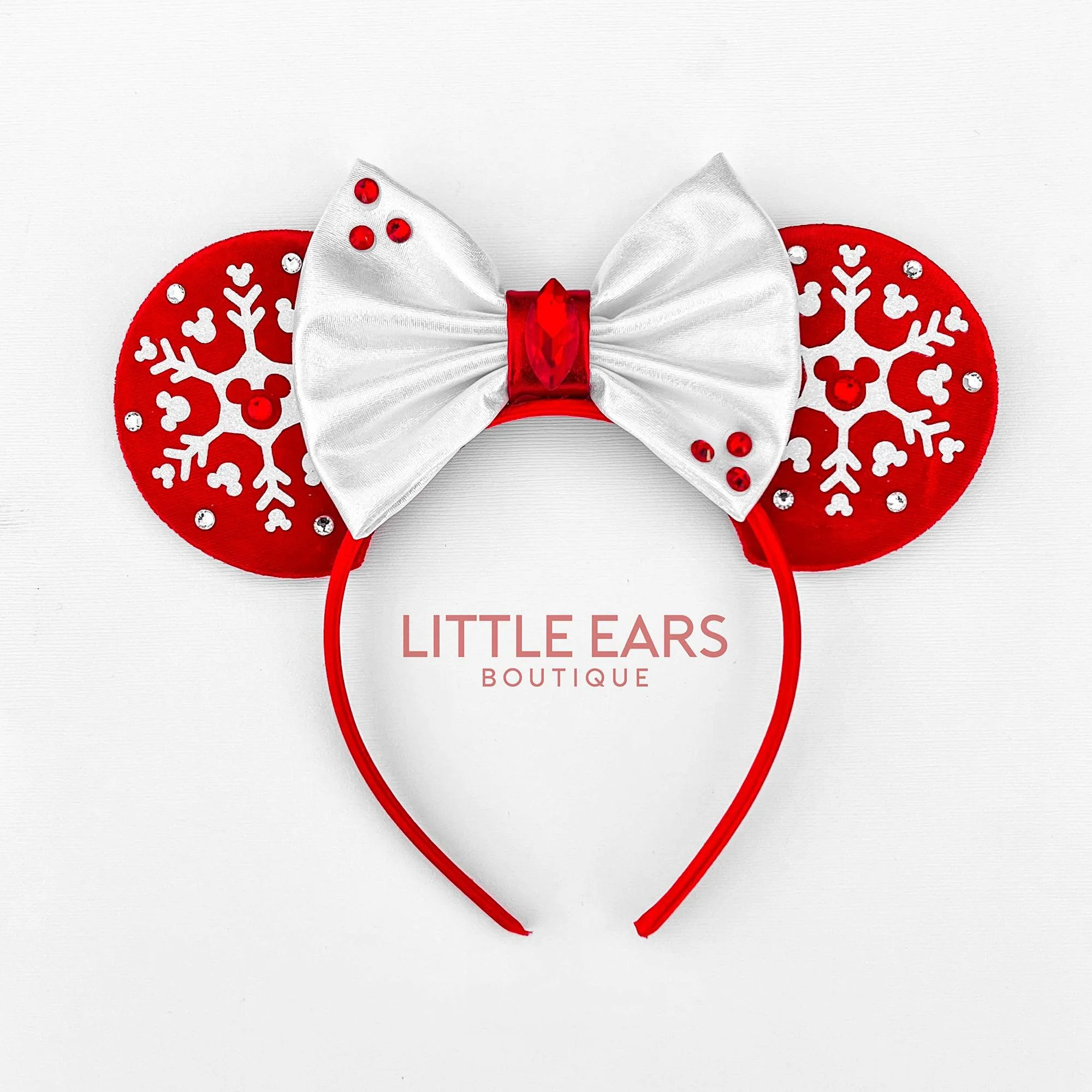 Snow Velvet Christmas Mickey Ears