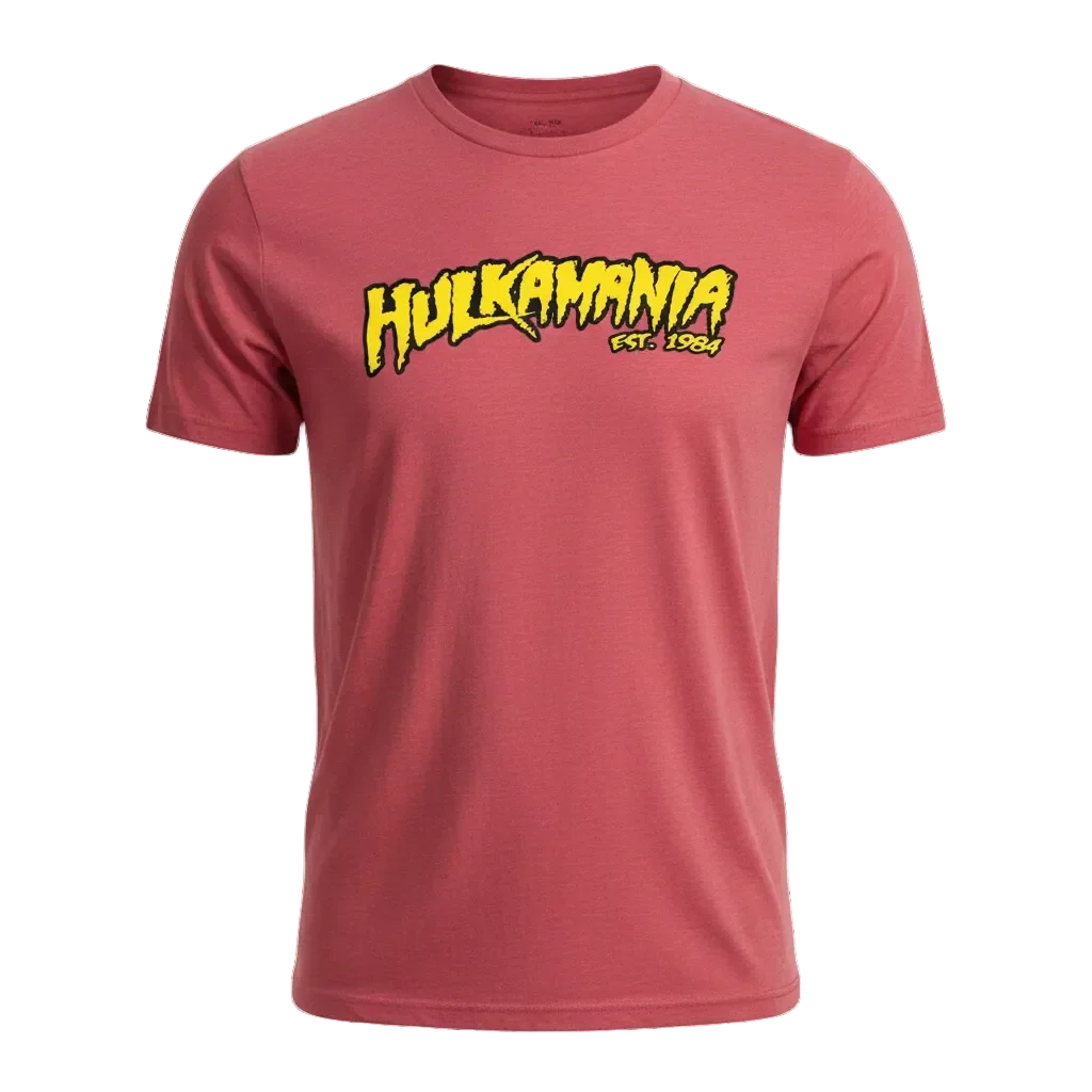 Soft Red Hulkamania Adult T-Shirt