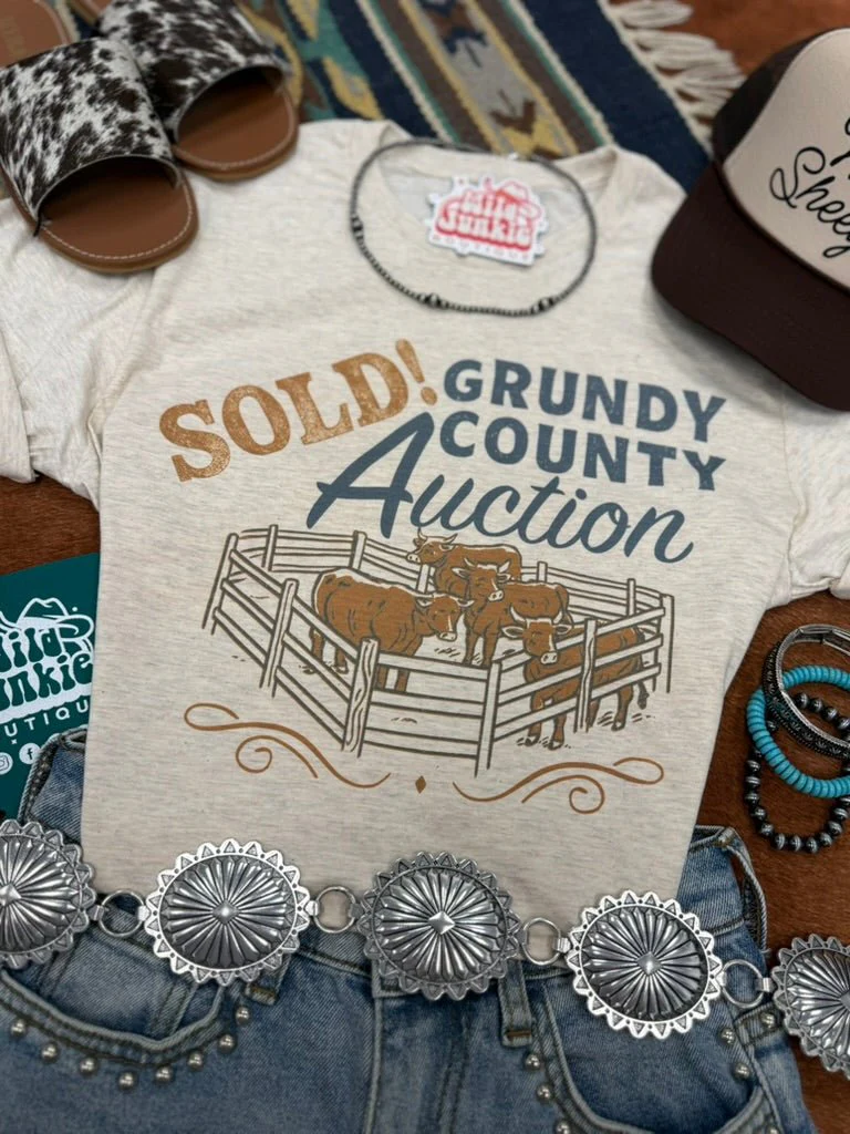 Sold! Grundy County Auction Graphic Tee - Image 2