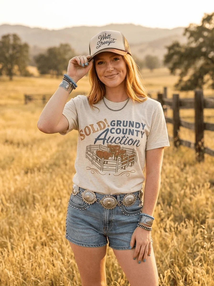 Sold! Grundy County Auction Graphic Tee - Image 3