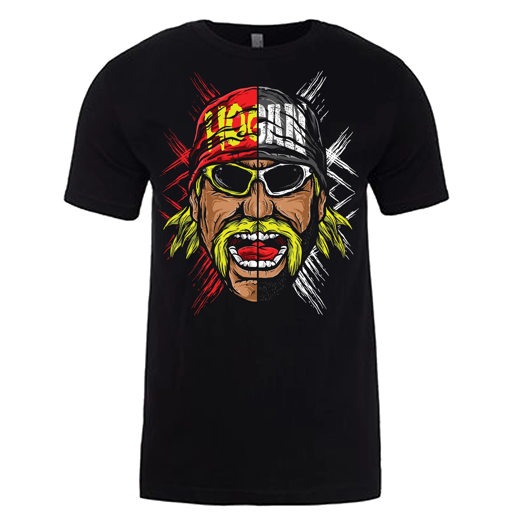 Splitface Artwork Adult T-Shirt