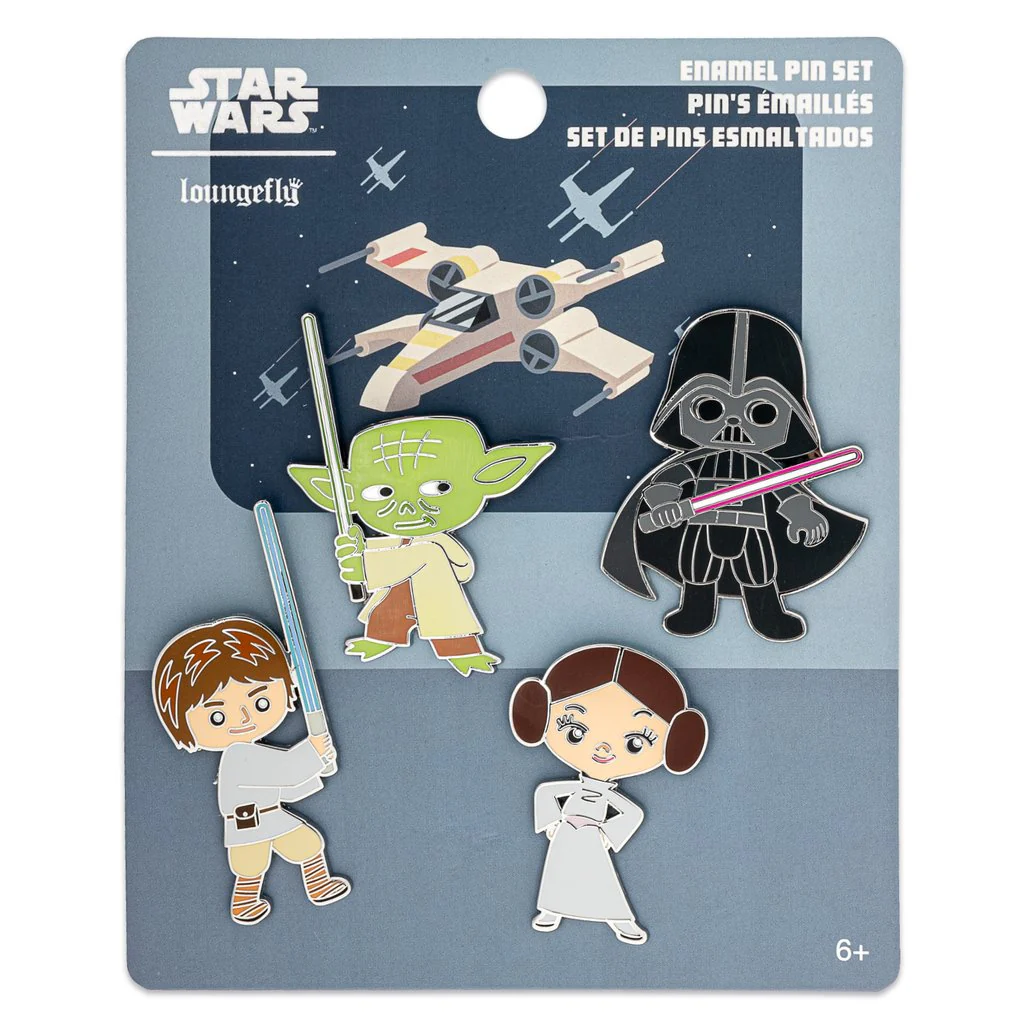 STAR WARS 4PC ENAMEL PIN SET