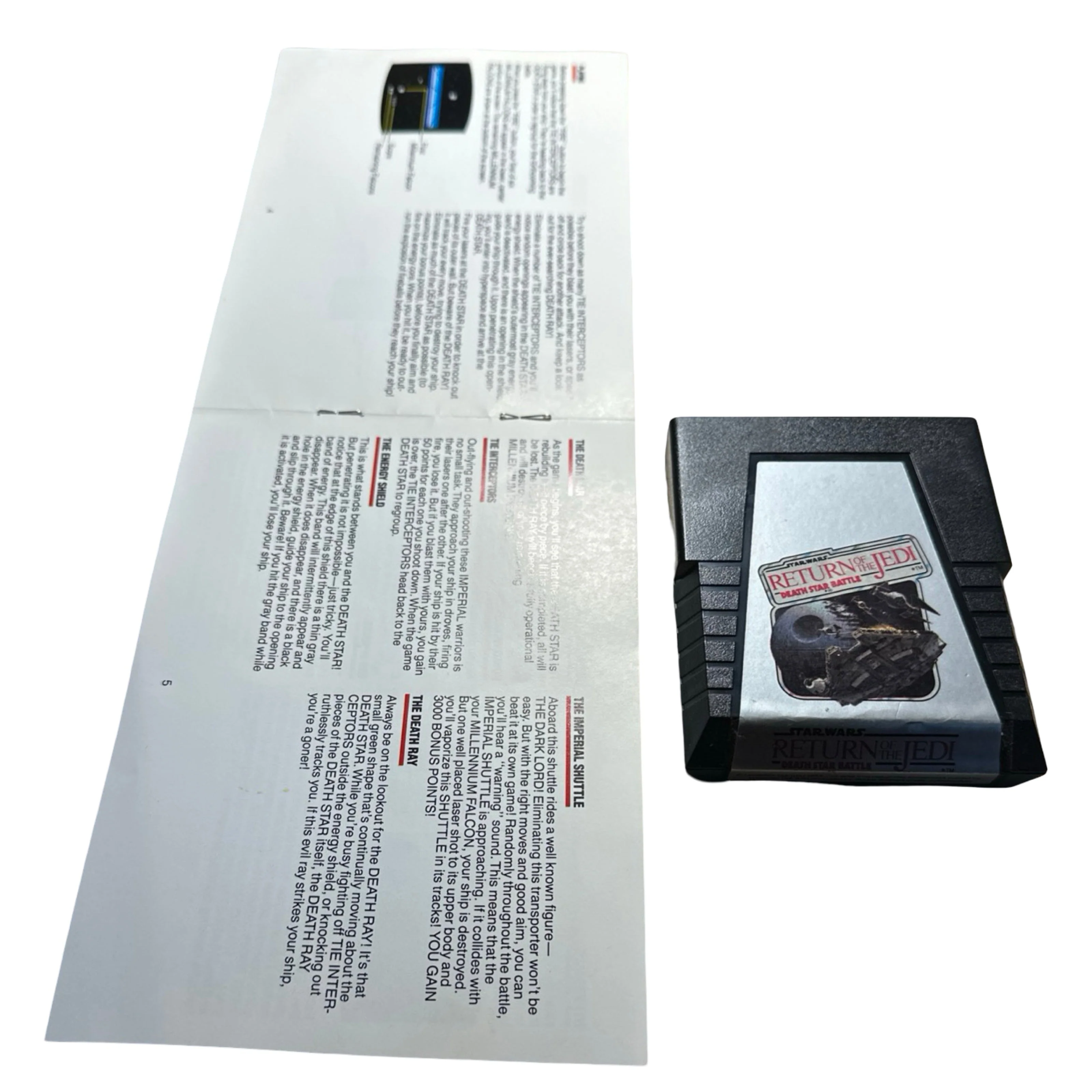 Star Wars Return of the Jedi Death Star Battle - Atari 2600 - Image 3